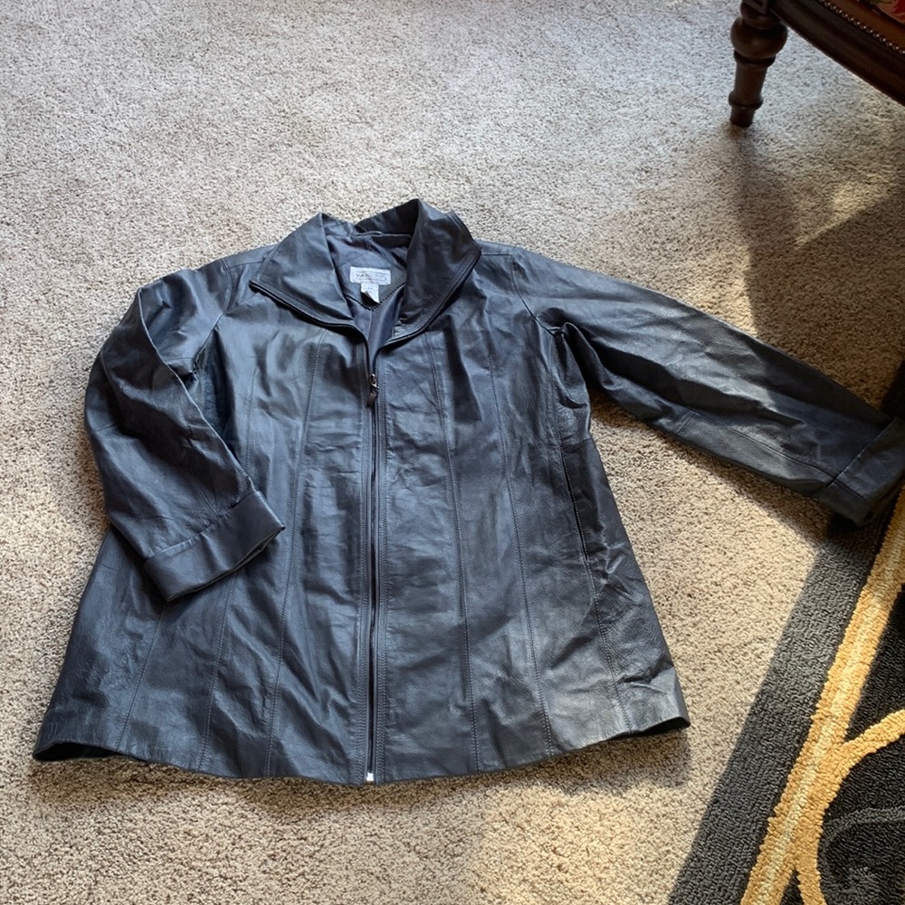 Via Accenti leather jacket